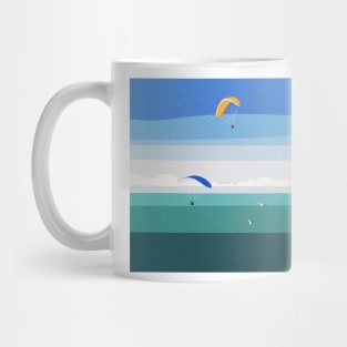 Flying over the English channel - Vol au dessus de la Manche Mug